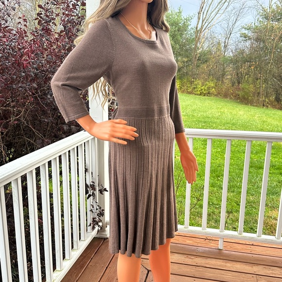 Talbots Merino Wool elegant dress Petite Large - Picture 3 of 10